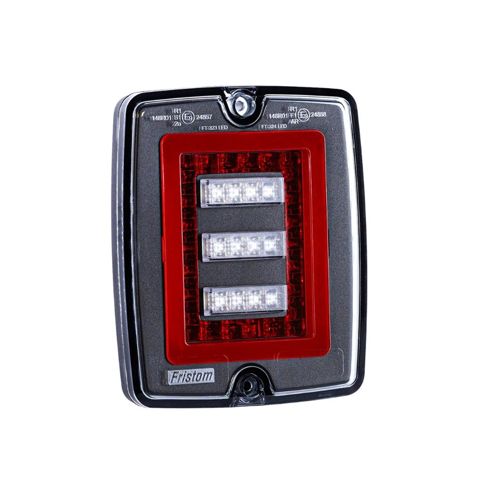 FRISTOM 12V-30V STOP LAMBASI (NEON LEDLİ) (3 FONKSİYONLU) (132*109 MM) E9