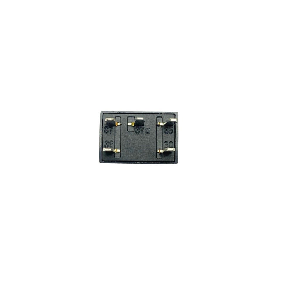 12V RÖLE 5 UÇLU 30/40 A MİKRO (USA TİPİ) (ÇİFT PLATİN) (DİRENÇLİ) (30-85-86-87-87a)