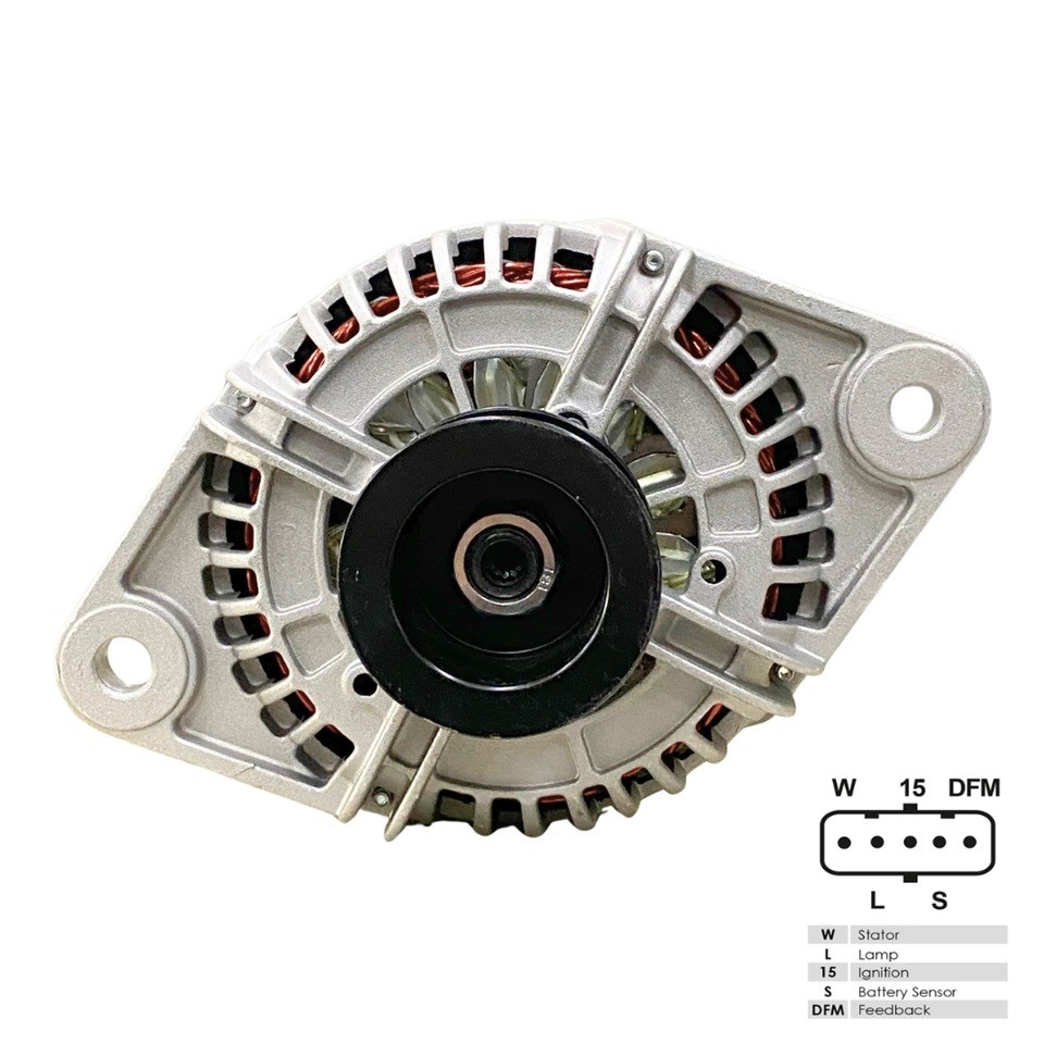 24V ALTERNATÖR DİNAMO BOSCH TİPİ 110 A (5 FİŞ SOKETLİ) (W-L-15-S-DFM) RENAULT-VOLVO