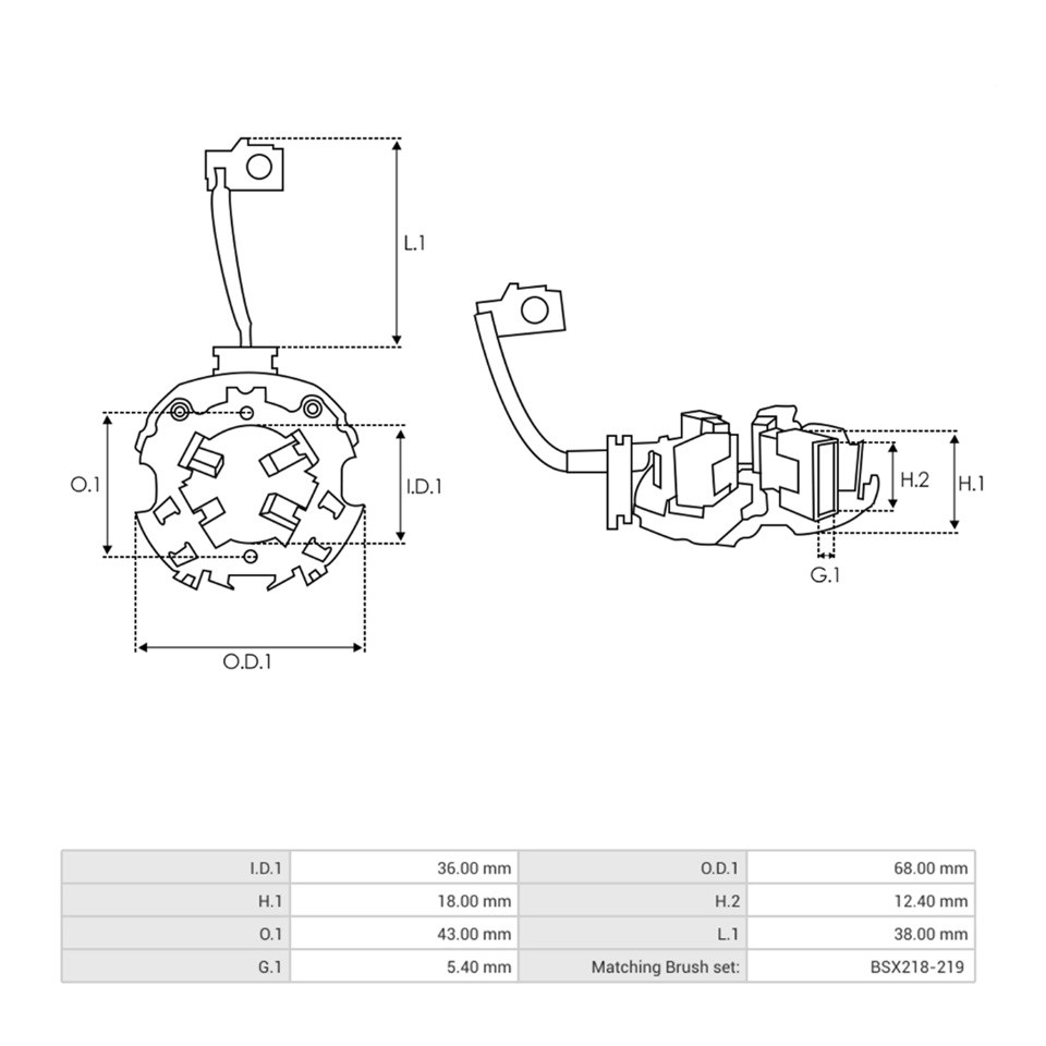 MARŞ KÖMÜR YUVASI BOSCH TİPİ 46 MM 161 (R)