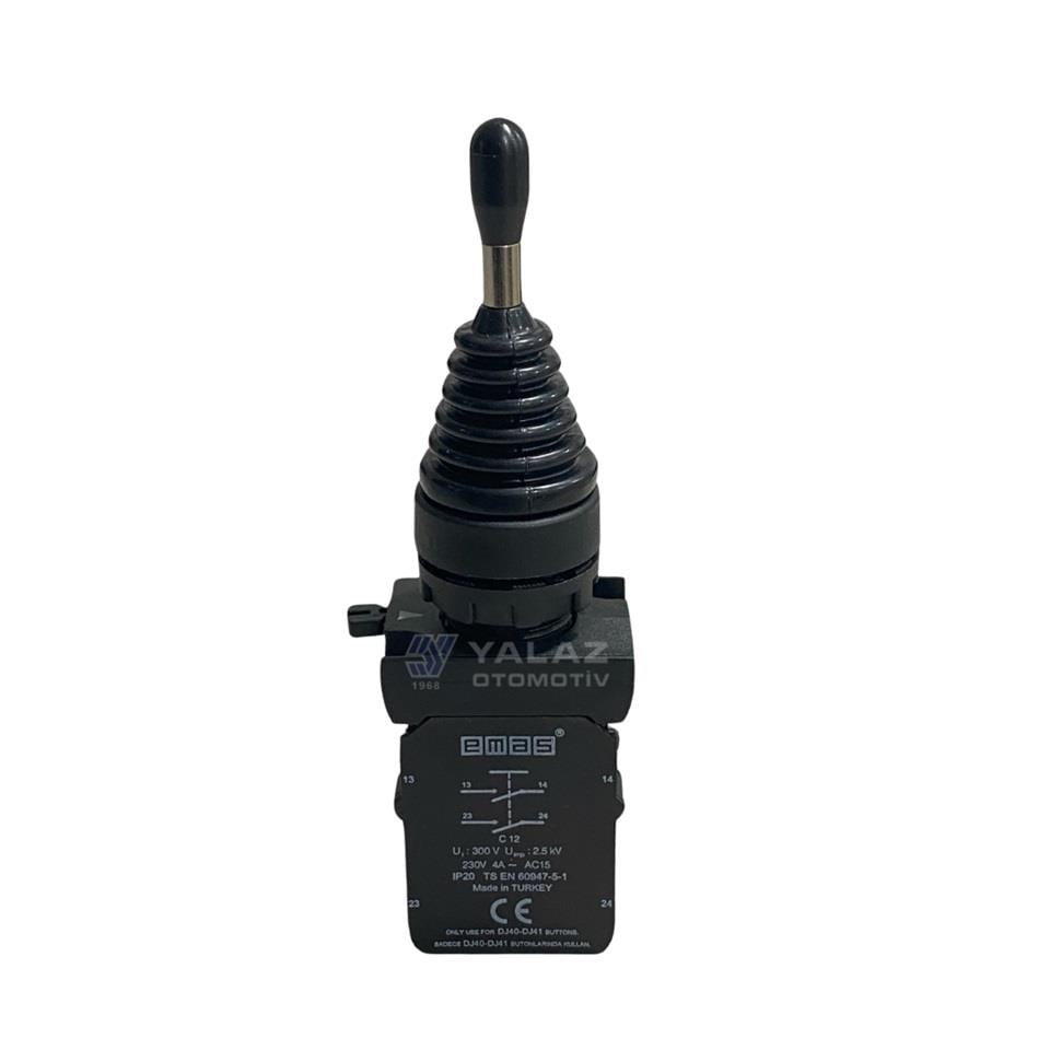 EMAS CP SERİSİ JOYSTICK BUTON PLASTİK (KALICI) (4 POZİSYONLU) (2NO+2NO) (22 MM)