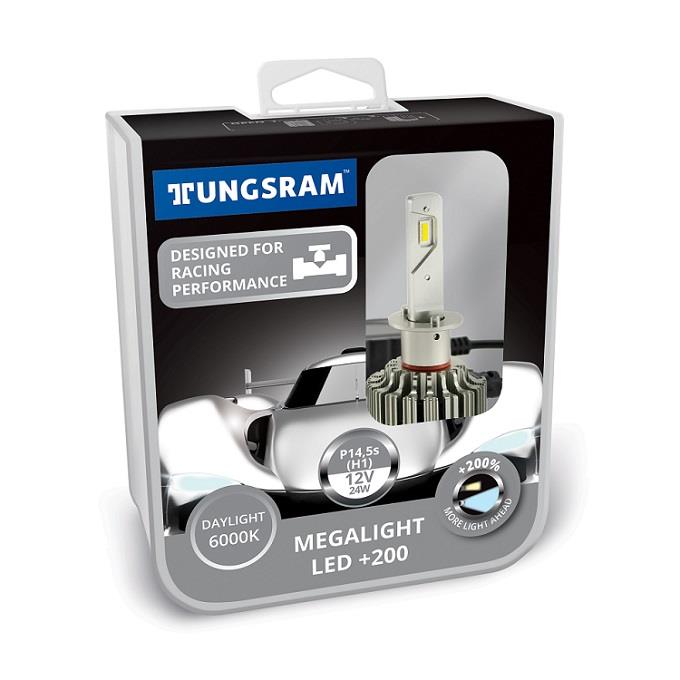 TUNGSRAM 12V H1 CSP LED XENON FAR AMPUL SETİ 6000K 8000 LÜMEN CANBUS