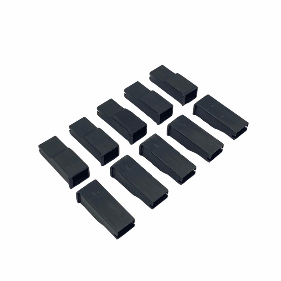 TEKLİ KONNEKTOR KİLİTLEMELİ (FİŞ KILIFI) STANDART 6.3 MM (SİYAH) (10 AD)
