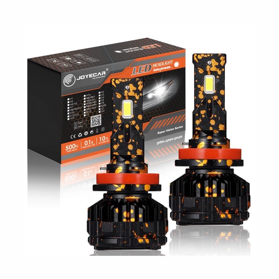 JOYECAR 12V H11 CSP LED XENON FAR AMPUL SETİ 120W 6500K 25000 LÜMEN CANBUS