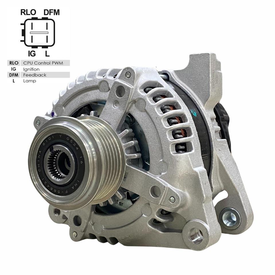12V ALTERNATÖR DİNAMO 100 A (4 FİŞ) ( IG-L-RLO-FR-(M) ) TOYOTA AURIS/COROLLA 1.4 D-4D 2007 >