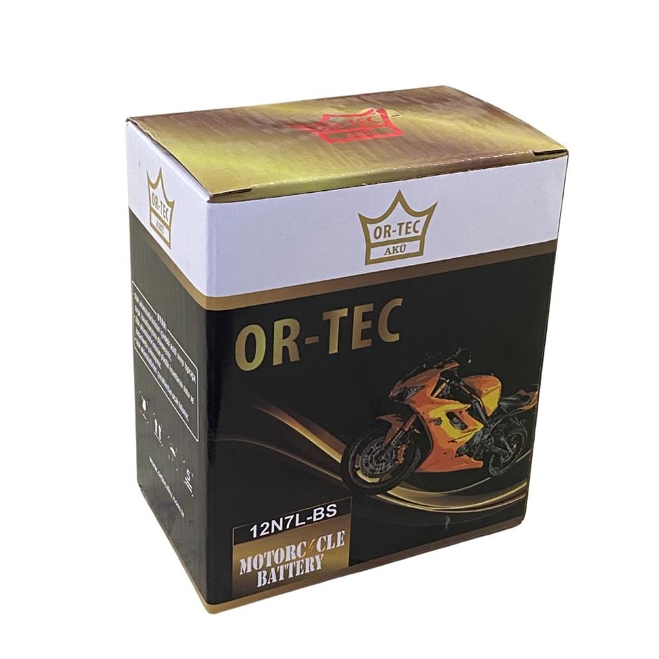 ORTEC 12V 7 AH MOTOSİKLET AKÜSÜ (113*70*132) (12N7A) (YTX7L-BS)