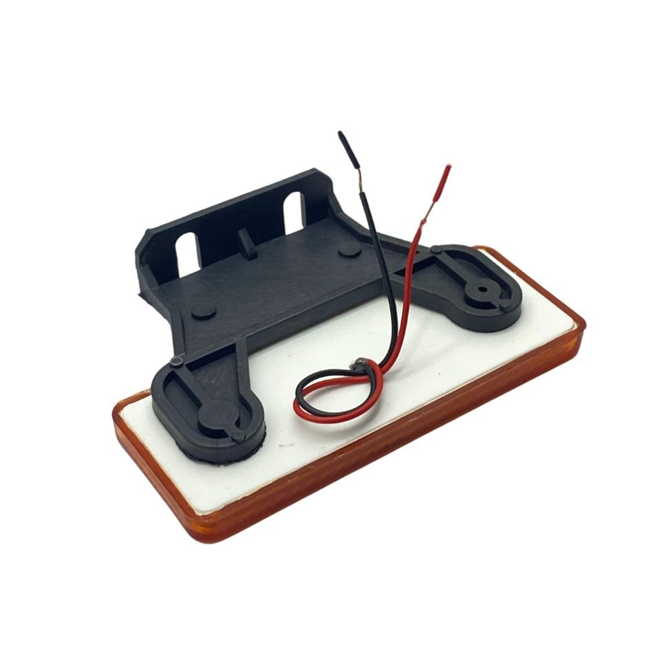 24V YAN SİNYAL LAMBASI DORSE SİDE MARKER SARI (4 LEDLİ)
