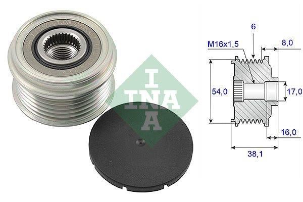 INA ALTERNATÖR KASNAK RULMANLI 6-KANAL FIAT 1.3 MULTIJET-OPEL 1.3 CDTI