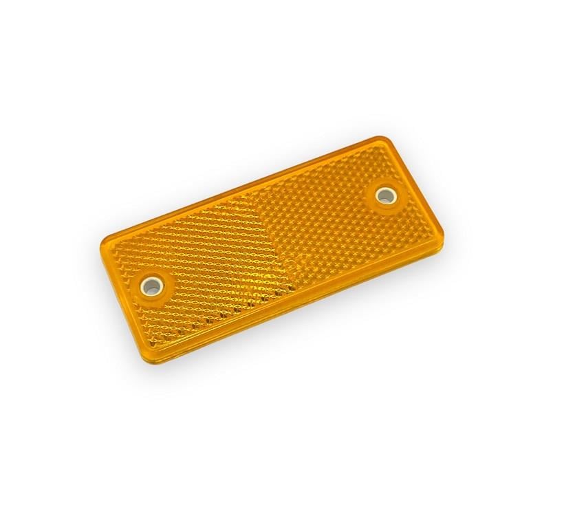 DİKDÖRTGEN REFLEKTÖR SARI DELİKLİ (90*40 MM)