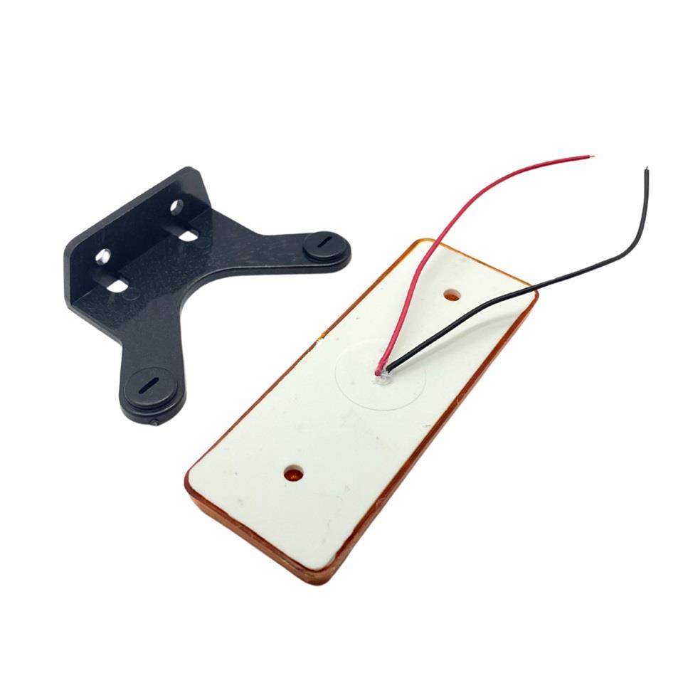 12V-24V YAN SİNYAL LAMBASI DORSE SİDE MARKER SARI (4 LEDLİ) (111*42 MM)