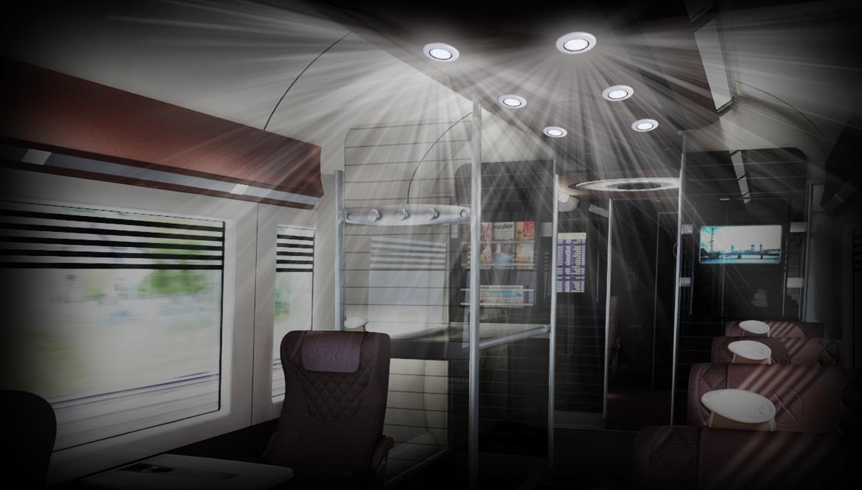 SANEL 24V SPOT TAVAN LAMBA 24 LEDLİ MAVİ (SU GEÇİRMEZ) (100 MM) (BUTONSUZ)