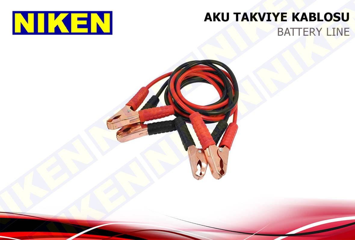 AKÜ TAKVİYE KABLOSU 800 AH 25 MM TAKIM (2.3 MT)