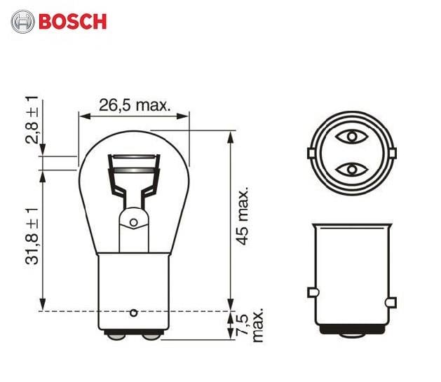 BOSCH 24V 1016 AMPUL 21/5W