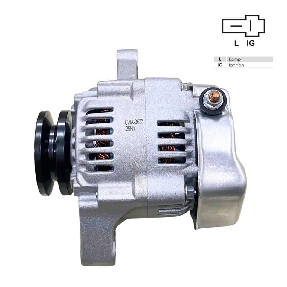 12V ALTERNATÖR DİNAMO NIPPON DENSO TİPİ 40 A (2 FİŞ) (IG-L) DAIHATSU HIJET-KOMATSU FORKLİFT