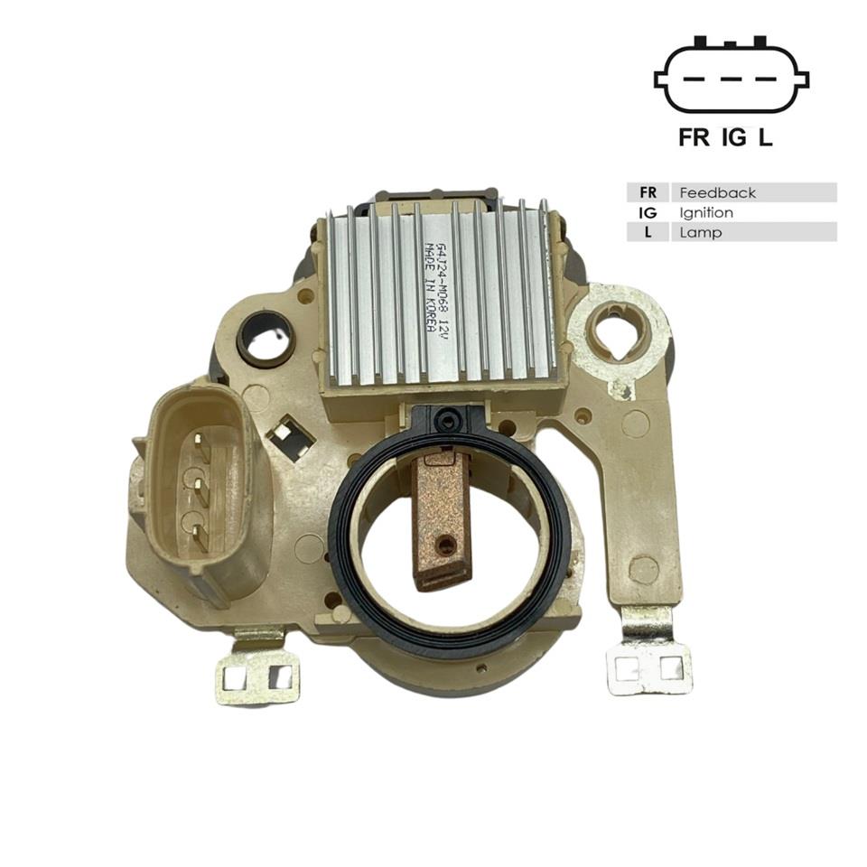 12V KÖMÜRLÜ KONJEKTÖR MITSUBISHI TİPİ (3 FİŞ DİK SOKET) (FR IG L) HONDA KOREA