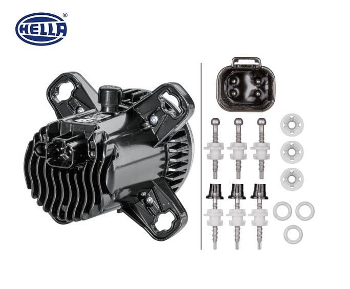 HELLA 12V-24V LED FAR MERCEKLİ (KISA HÜZME) (GÜNDÜZ SÜRÜŞ LEDLİ) (YUVARLAK 90 MM) SOL