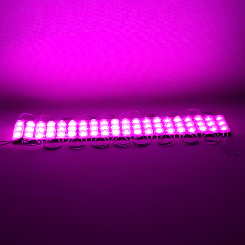 12V PARMAK LAMBA 3-LEDLİ (ÇAKARLI) PEMBE (68*17 MM)