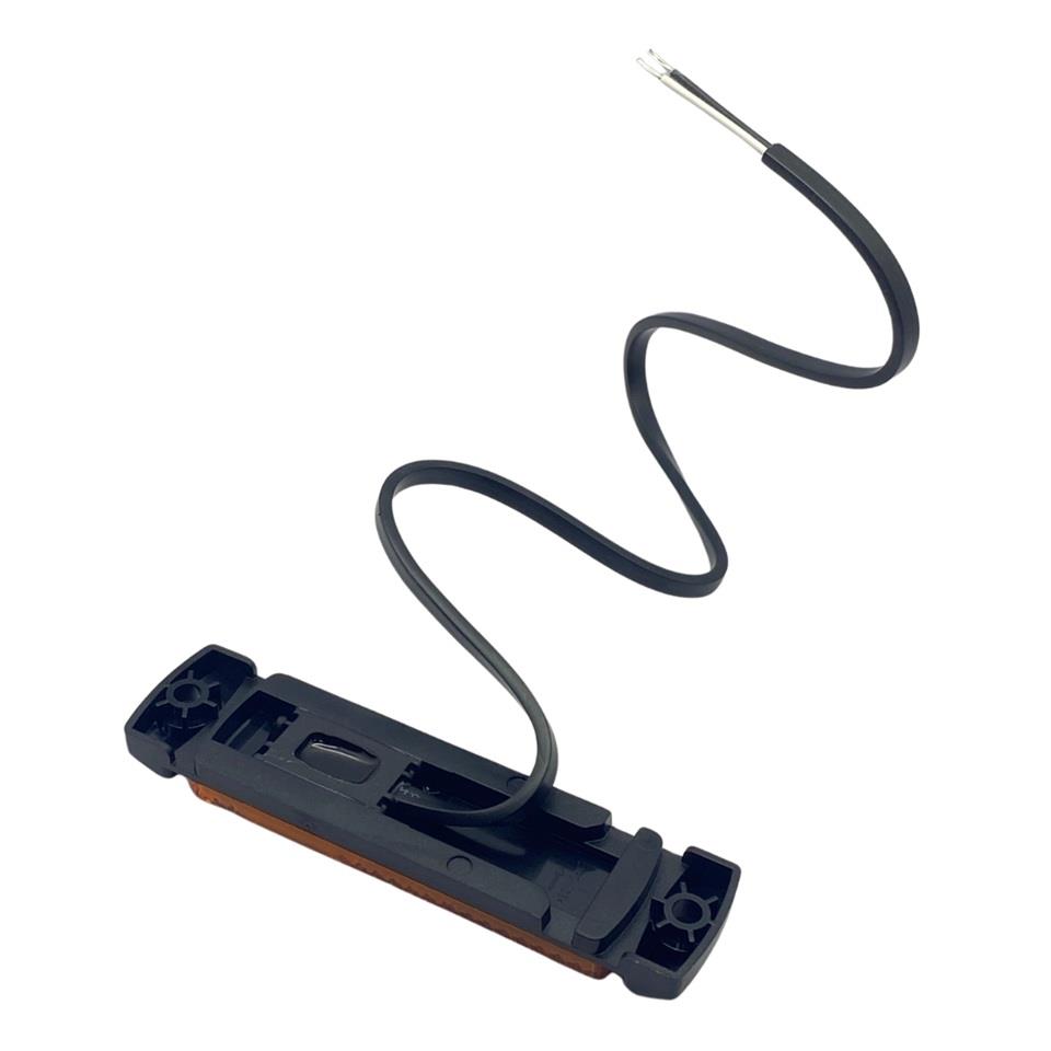 FRISTOM 12V-24V YAN İKAZ LAMBASI (SİDE MARKER) LEDLİ SARI KRONE TİP DORSE (130*32 MM) E9