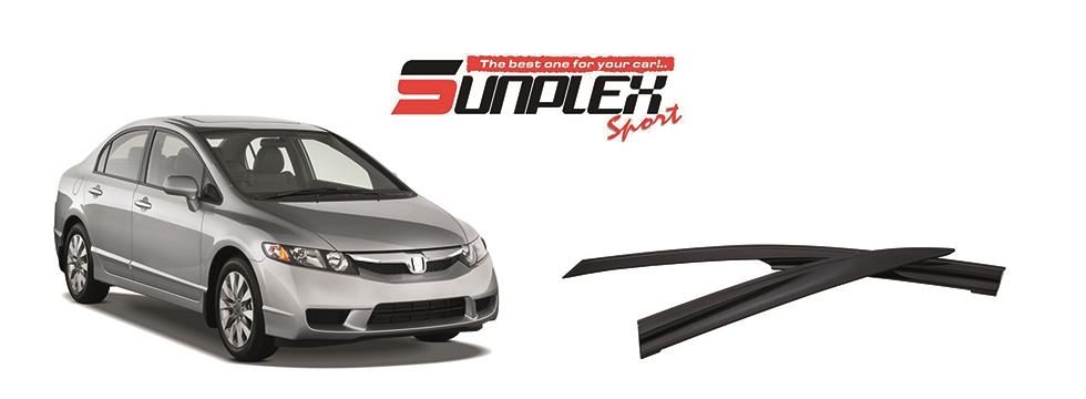 SUNPLEX CAM RÜZGARLIĞI MUGEN HONDA CIVIC 2007-2012 (4 AD)