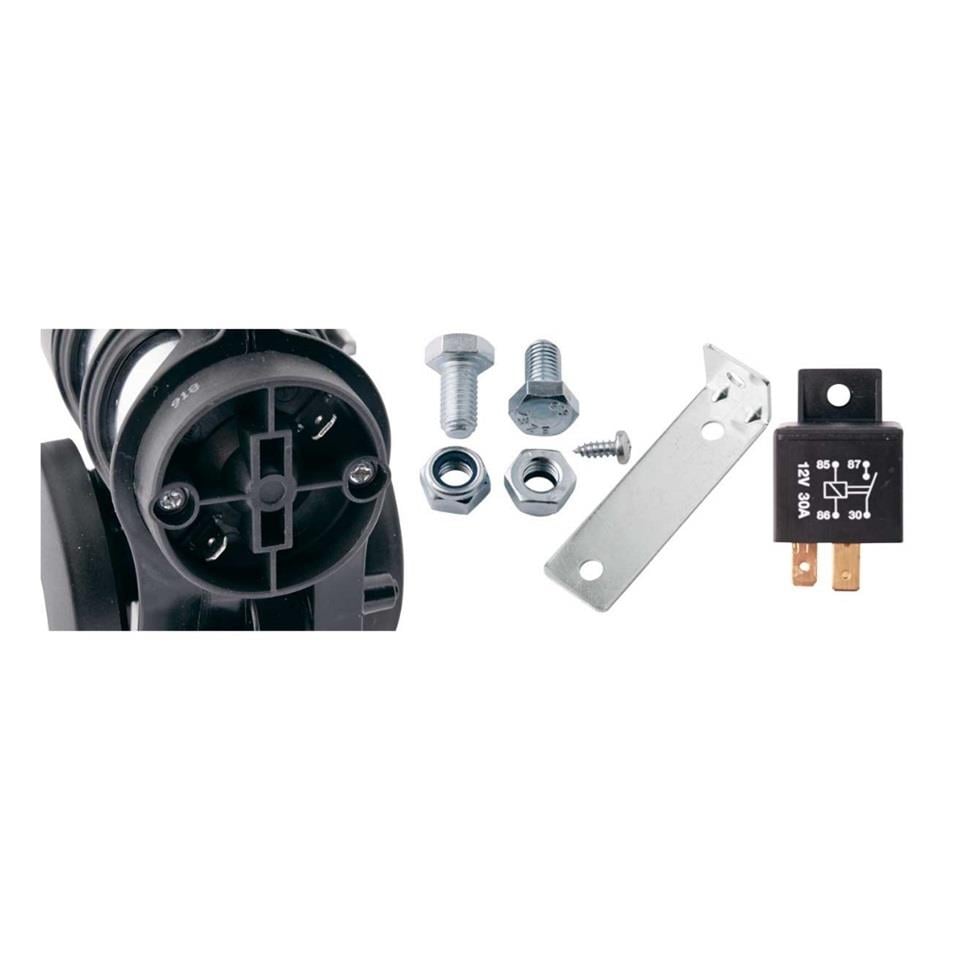 HELLA 12V KORNA PNÖMATİK F1 (FERRARI) (SİYAH) (RÖLELİ)