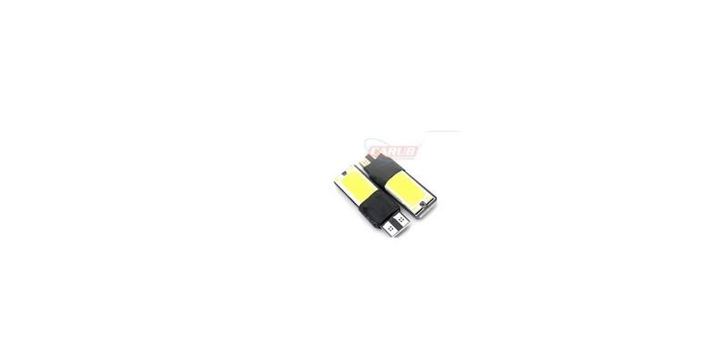 12V COB LED T10 DİPSİZ MAVİ (2 LEDLİ) (2 AD)