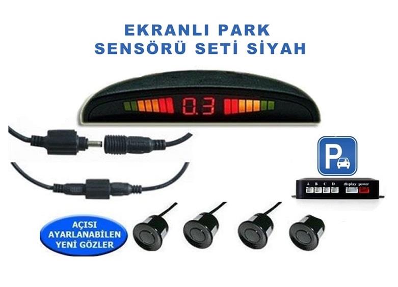 PARK SENSÖRÜ SES İKAZLI+OVAL GÖSTERGELİ (SES AYARLI) (22 MM) SİYAH