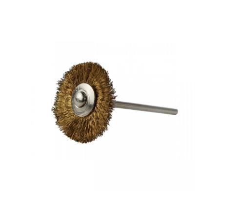 TEL FIRÇA YUVARLAK (MANDRENLİ) SARI 22 MM