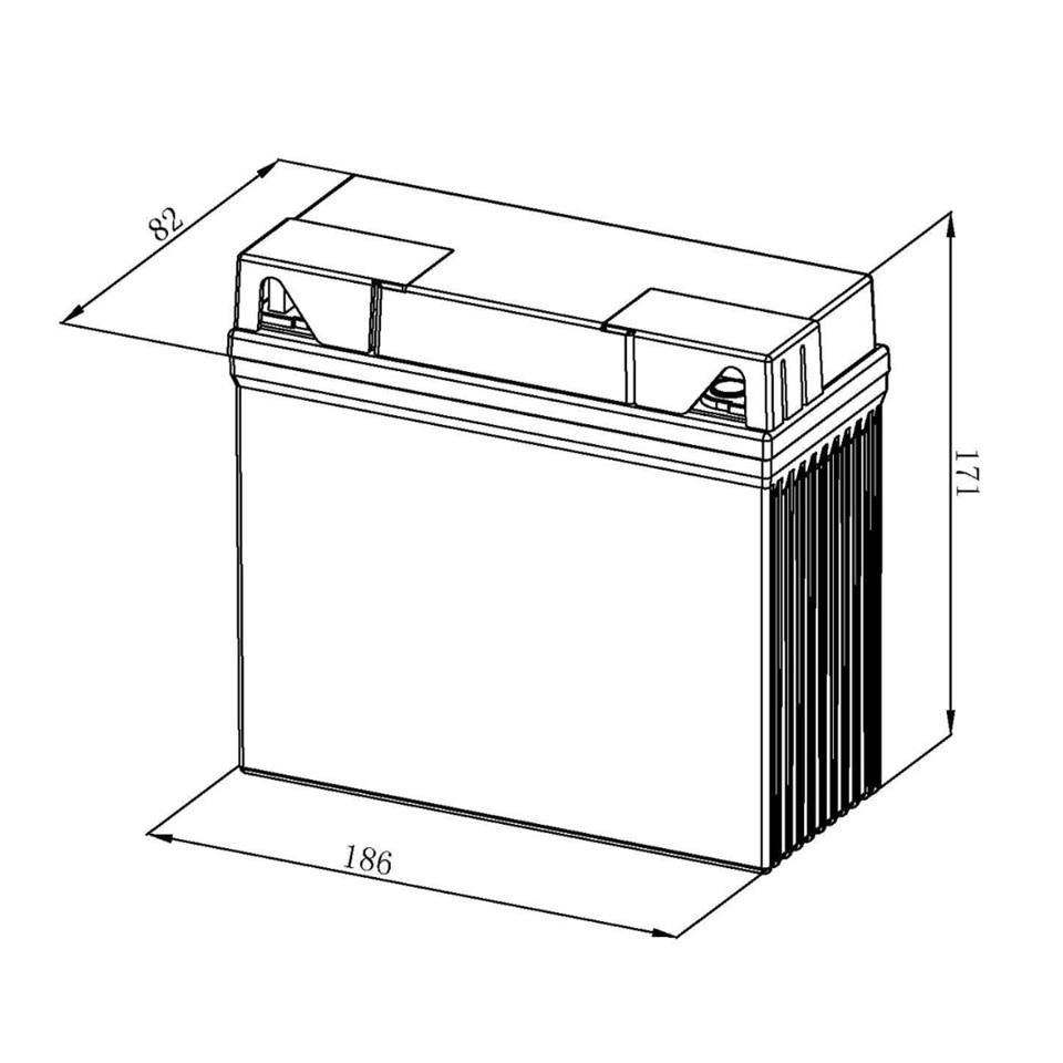 BOSCH 12V 18 AH MOTOSİKLET AKÜSÜ AGM 250 A (EN) (186*82*171) (FA120) (YT19BL-BS) (BT19BL-BS) (-/+)