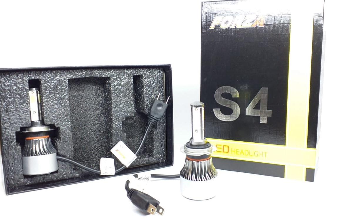 9V-32V H7 XENON FAR AMPUL SETİ 4 LEDLİ 6000K 8000 LÜMEN COB LED