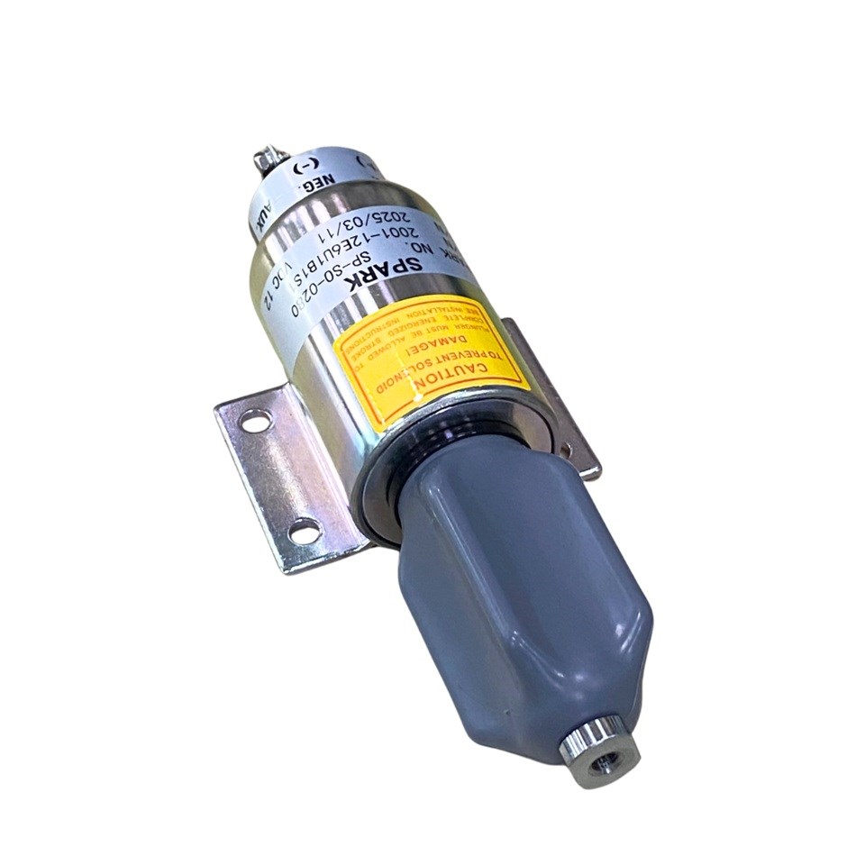 12V STOP SELENOİDİ AYAKLI (PLATİNLİ) CUMMINS MOTOR-WOODWARD