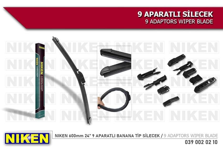 SİLECEK SÜPÜRGESİ 600 MM AEROTWIN (9 APARATLI)
