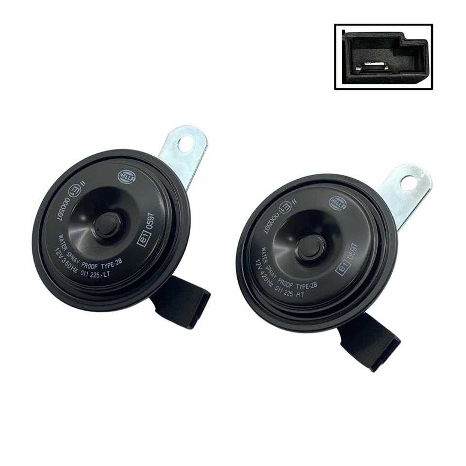 HELLA 12V DİDİT KORNA 111 dB 350/420 HZ (SOKETLİ) (TAKIM) TOYOTA