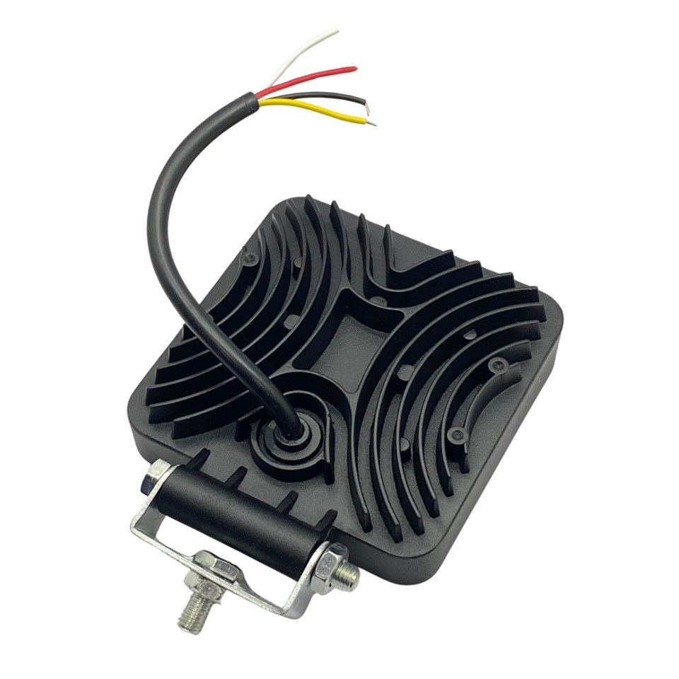 10V-48V OFF-ROAD LAMBA KARE 27W (9 LEDLİ) (FONKSİYONLU BEYAZ-SARI-GÜNDÜZ SÜRÜŞLÜ) (74*98 MM)