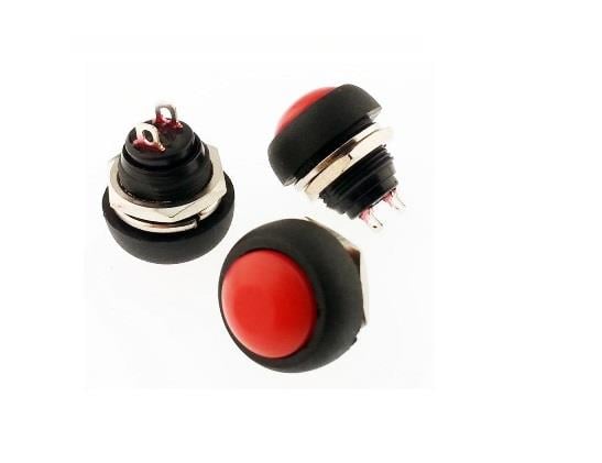 MİNİ BUTON (12 MM) KIRMIZI