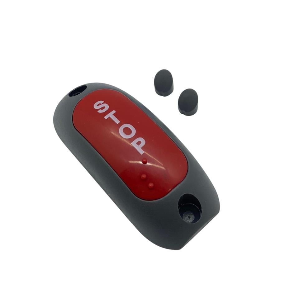 DURACAK (STOP) İKAZ BUTONU DÜZ TİP YÜZEYE MONTAJ GRİ (DİK) (85*36 MM) BELEDİYE OTOBÜSÜ