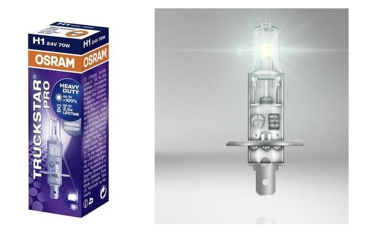 OSRAM 24V H1 AMPUL 70W TRUCKSTAR (SARSINTIYA DAYANIKLI)