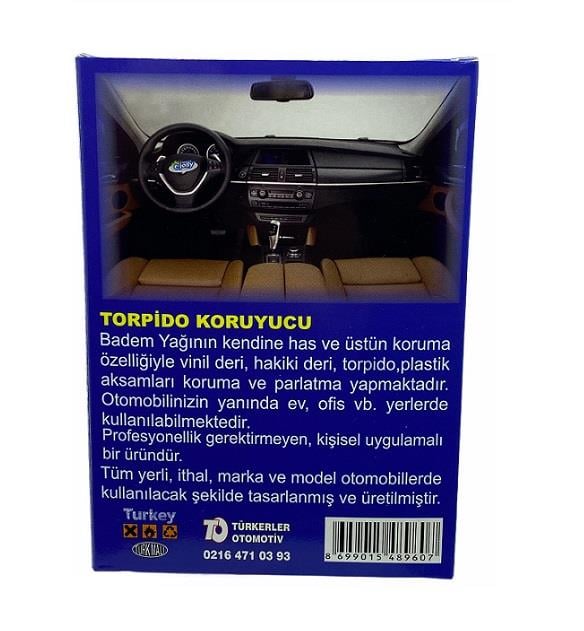 DERİ VE TORPİDO KORUYUCU PARLATMA BADEM YAĞI SÜNGERLİ (250 ML)