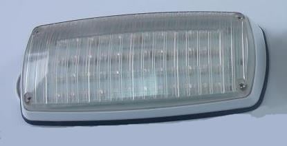 12V-24V YAN İKAZ ÇAKAR FLASH LAMBA (AMBULANS) (BEYAZ CAM) MAVİ IŞIK