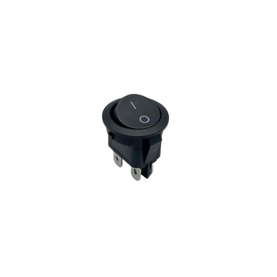 TUŞLU ANAHTAR YUVARLAK (4 FİŞ) (ON-OFF) (6A 250V / 10A 125V AC) (20 MM)