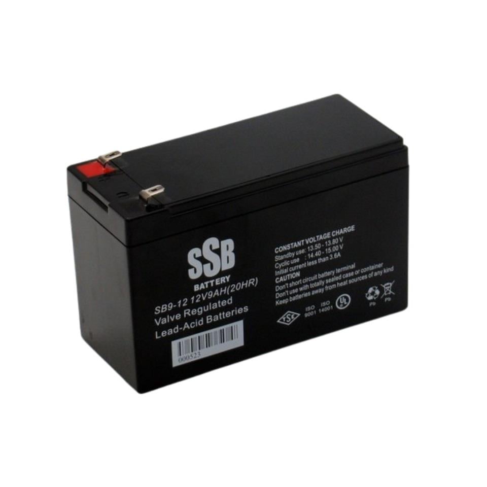 SSB 12V 9 AH AKÜ KURU TİP (BÜYÜK FİŞLİ) (150*65*90) (2.60 KG) TSE'LI