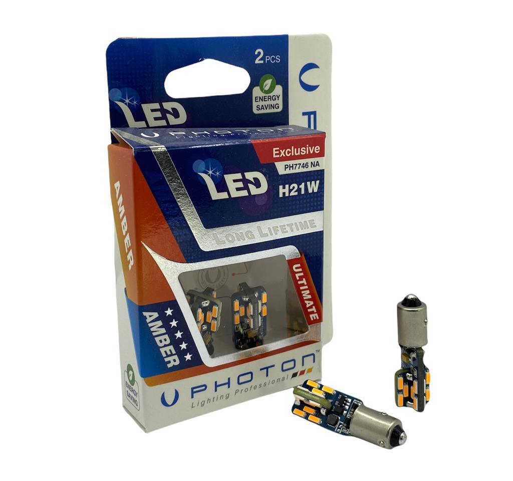 PHOTON 12V H21 AMPUL 15 LEDLİ SARI CANBUS (2 AD)