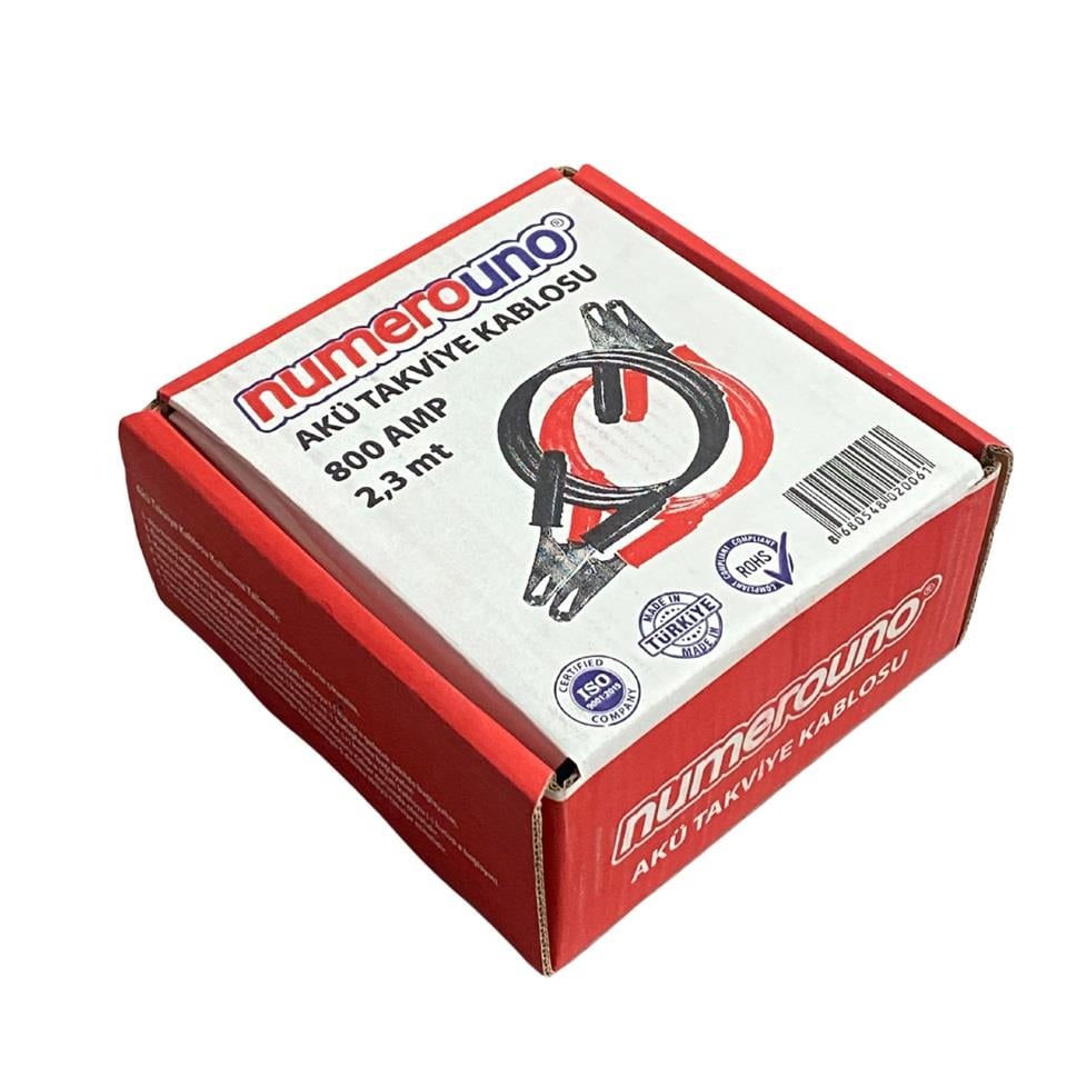 AKÜ TAKVİYE KABLOSU 800 AH 16 MM TAKIM (2.3 MT)
