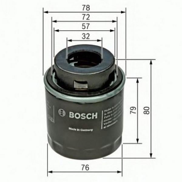 BOSCH YAĞ FİLTRESİ AUDI-SEAT-SKODA-VW