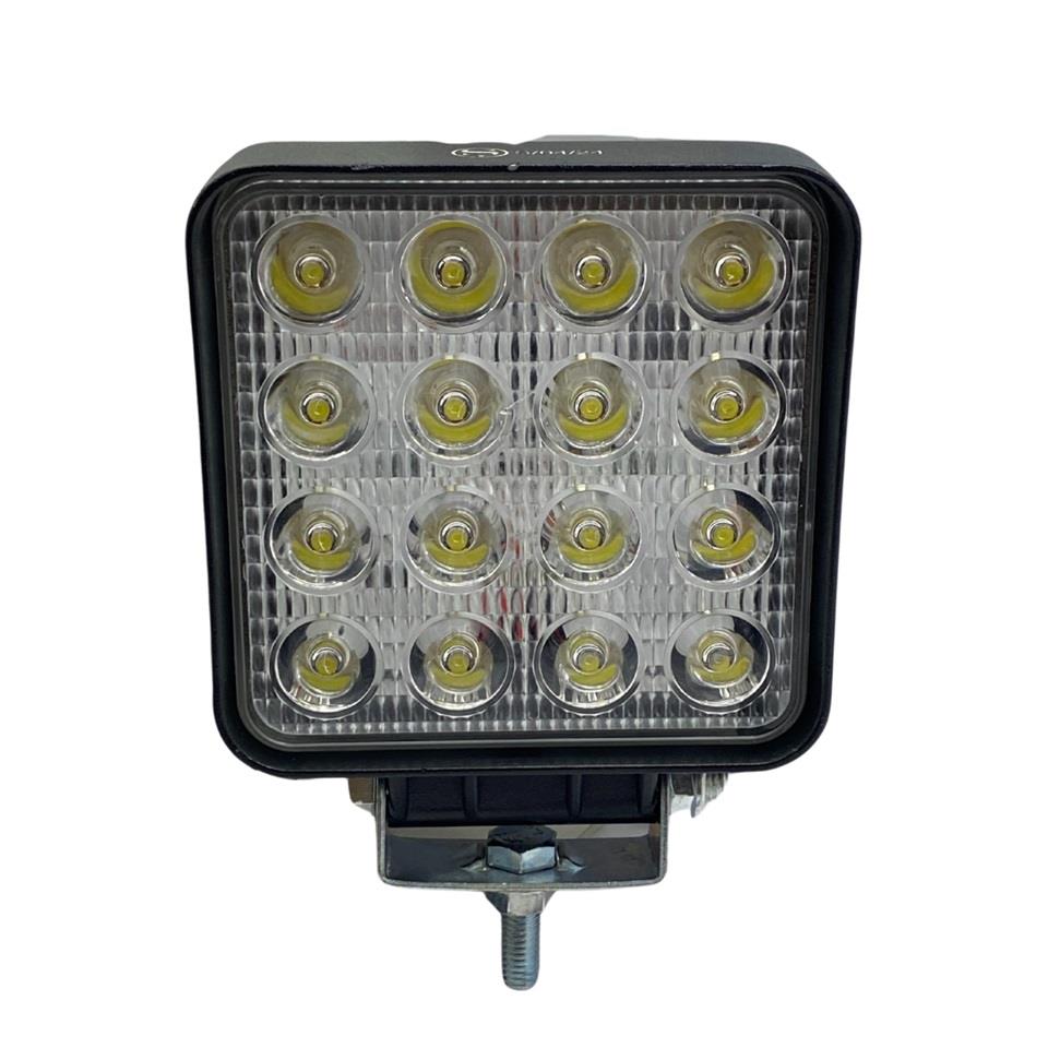 9V-30V ÇALIŞMA LAMBASI KAE 48W (16 LEDLİ) (106*106 MM)