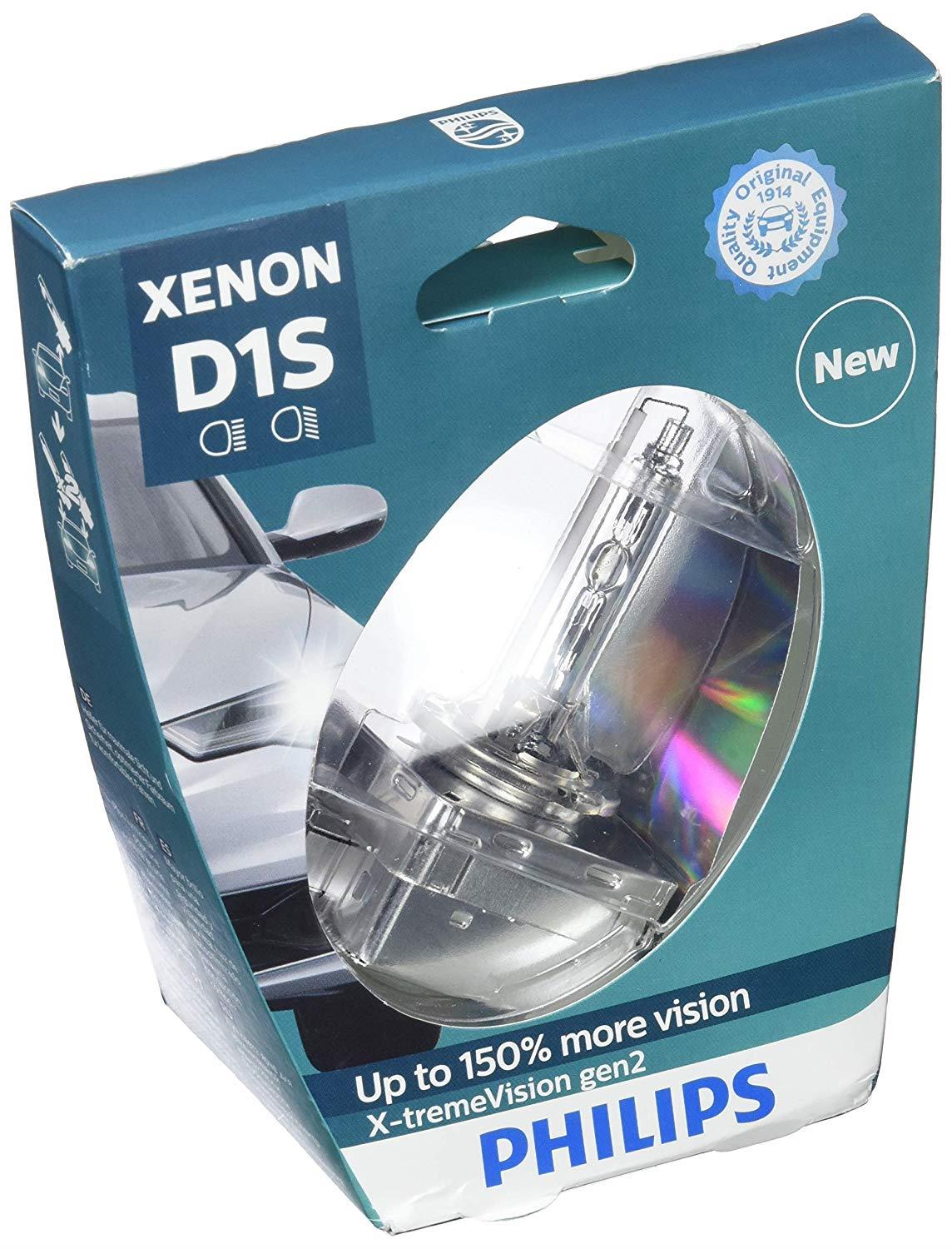 PHILIPS 12V-85V XENON AMPUL D1S 35W +%150 FAZLA IŞIK 4800K (X-TREME VISION)