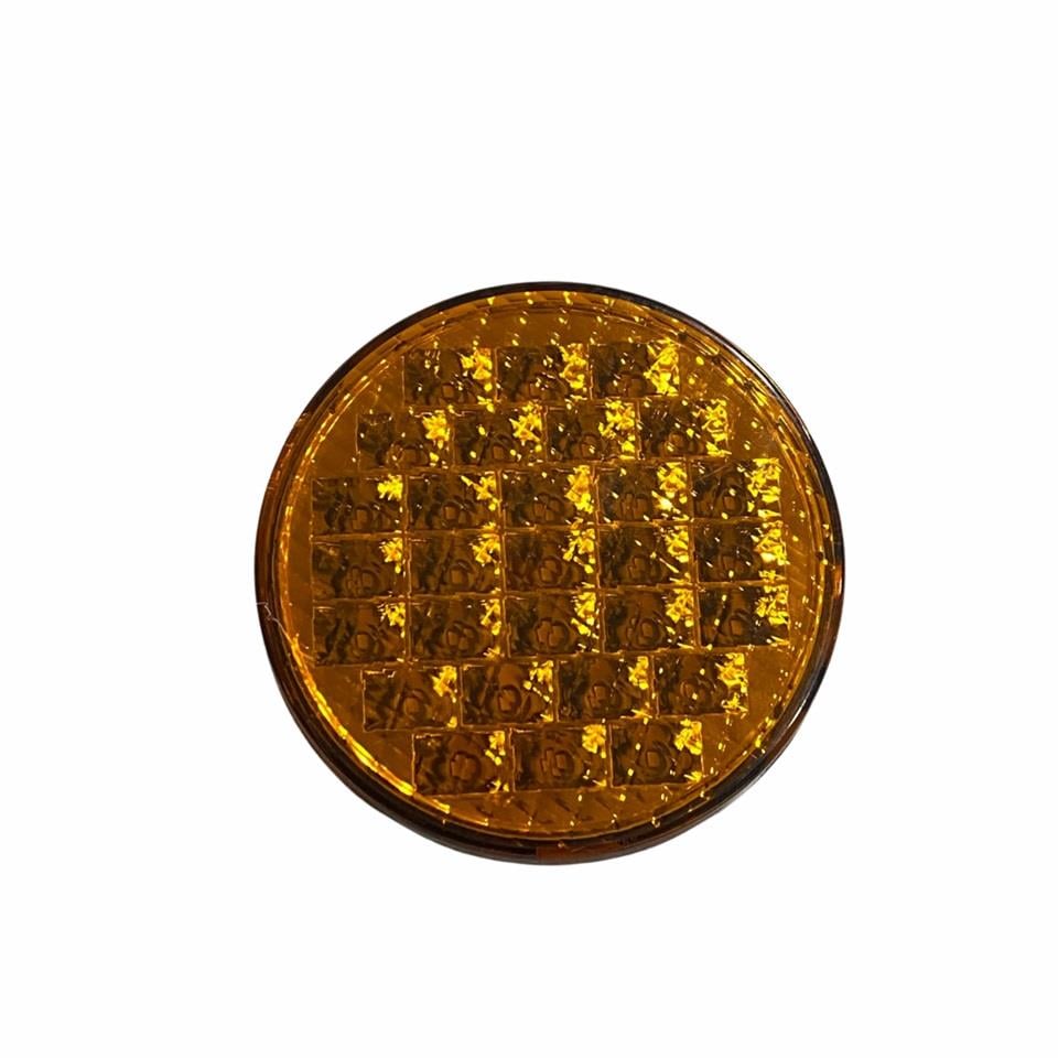 24V SİNYAL LAMBASI (29 LEDLİ) YUVARLAK SARI (99*33 MM)