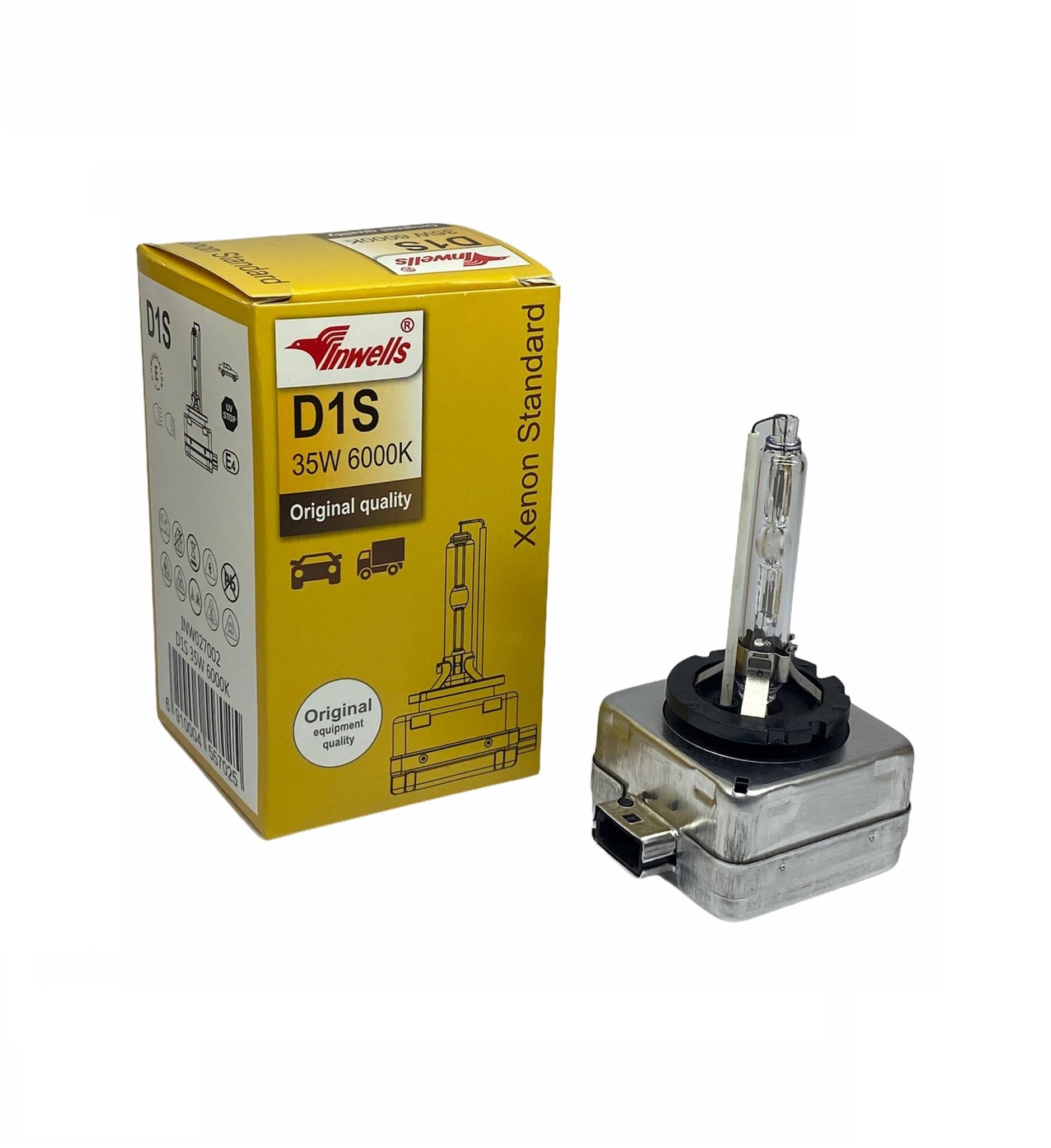 INWELLS 12V-85V XENON AMPUL D1S 35W 6000K