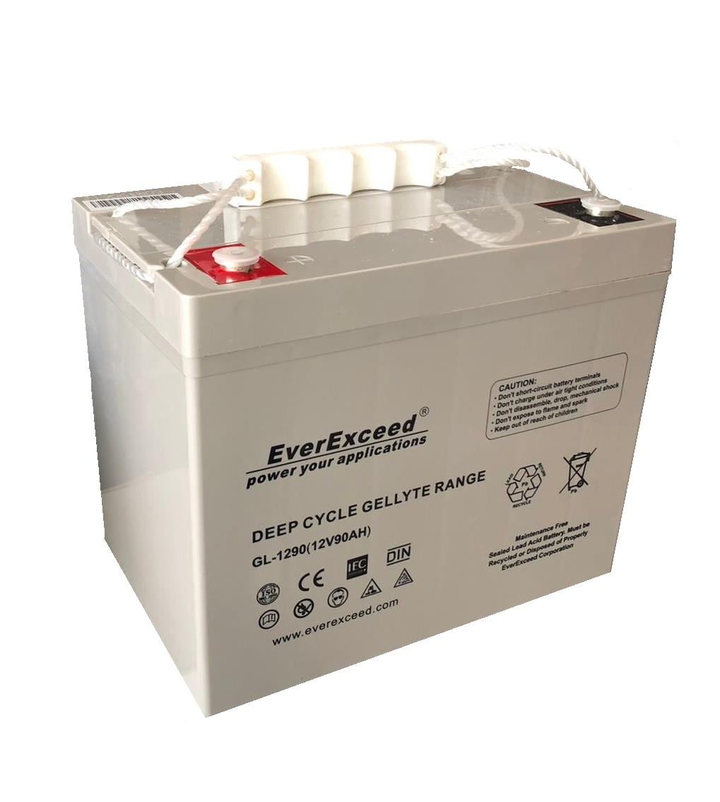 EVEREXCEED 12V 90 AH JEL AKÜ (260*169*215) (23 KG)