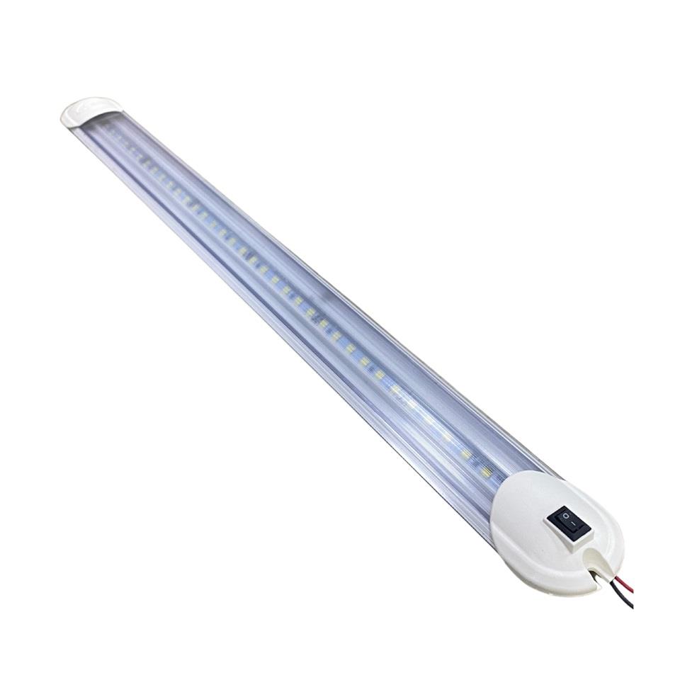 24V FLORESAN TAVAN LAMBASI LEDLİ BEYAZ ANAHTARLI (660 MM)