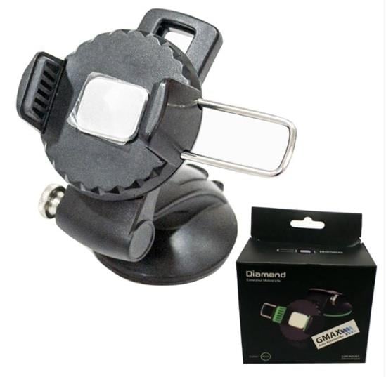 TELEFON TUTUCU (360 DERECE DÖNERLİ) VANTUZLU (SİYAH)